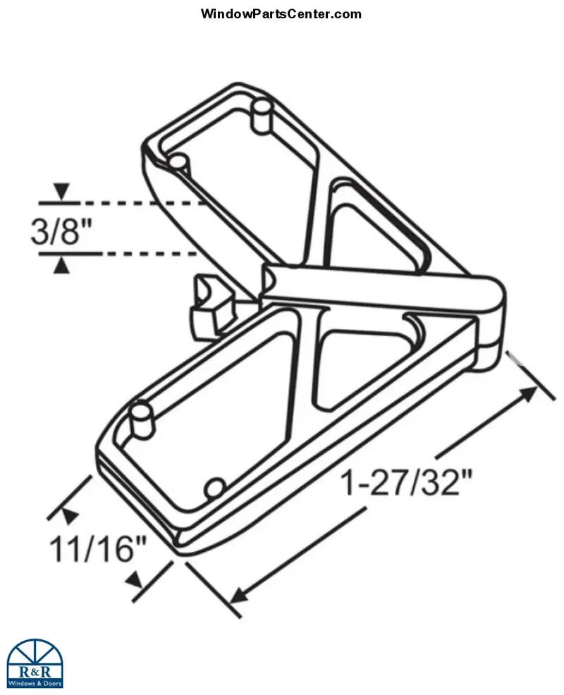 Plastic Mitered Screen Corner – 1" Frame Compatible 1