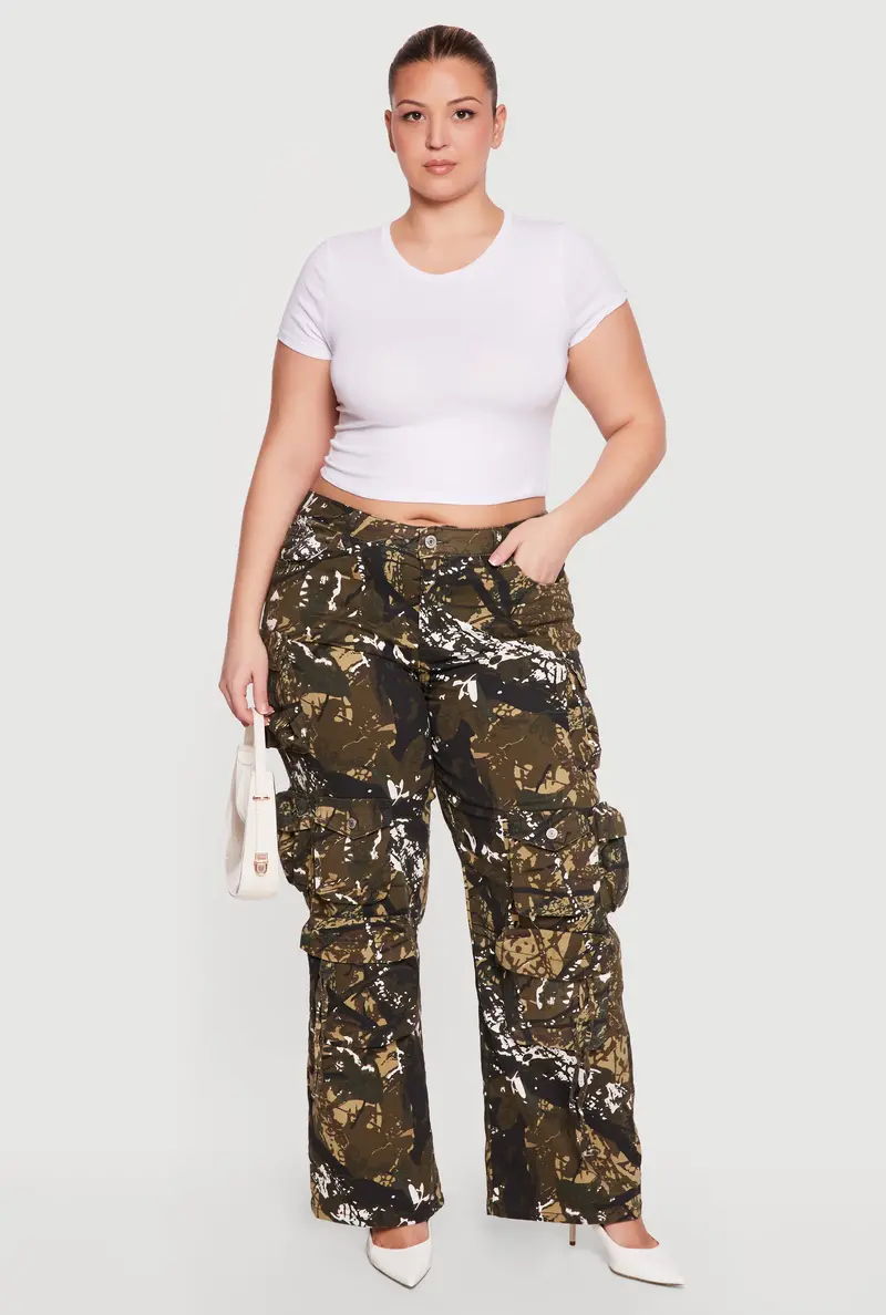 Plus Size Hunter Camo Cargo Pants – Vip Design 1