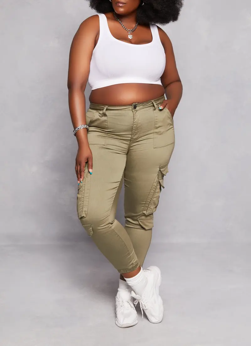 Plus-Size Joggers With Dual Cargo Pockets – Relaxed Fit 1