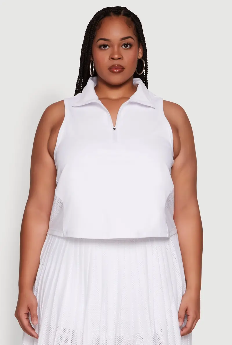 Racerback Mesh-Back Polo For Curvy Figures – Performance-Inspired Fit 1