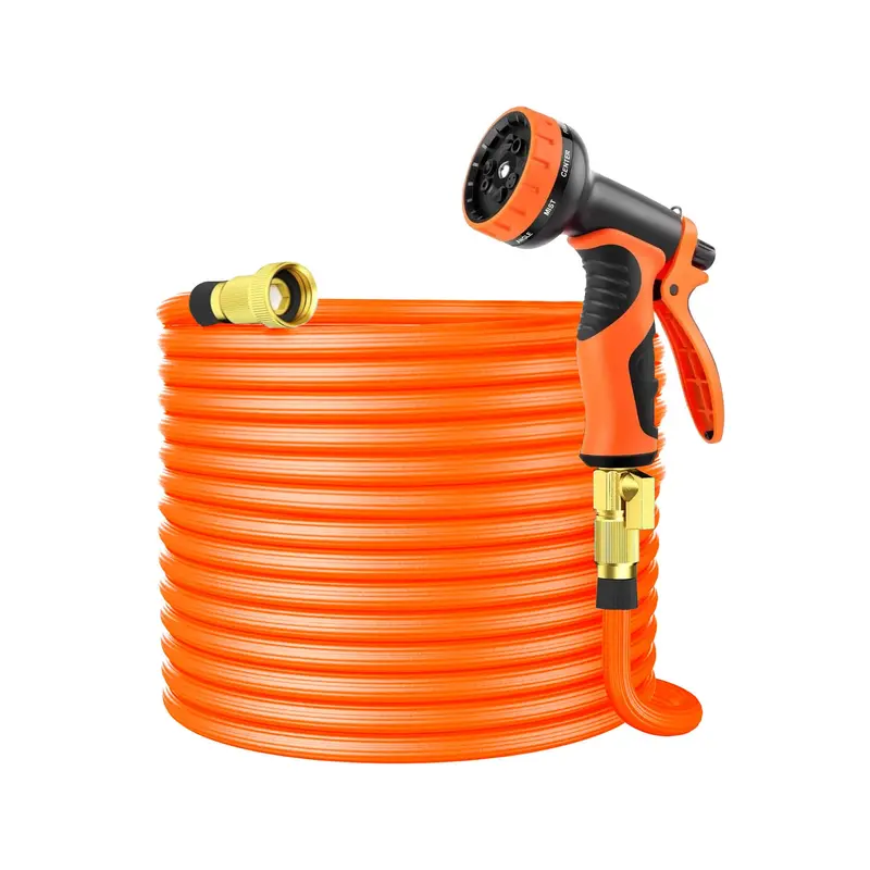 Raddy Gh-1 Expandable 50-Foot Garden Hose — High-Pressure Rated, 10-Mode Nozzle, Leak-Proof Fittings 1