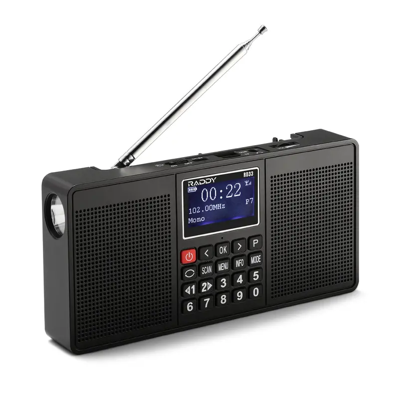 Raddy Rd33 Portable Dab+ Fm Radio – Rechargeable Digital Receiver With Mp3 Playback & Bluetooth Connectivity (Discontinued) 1