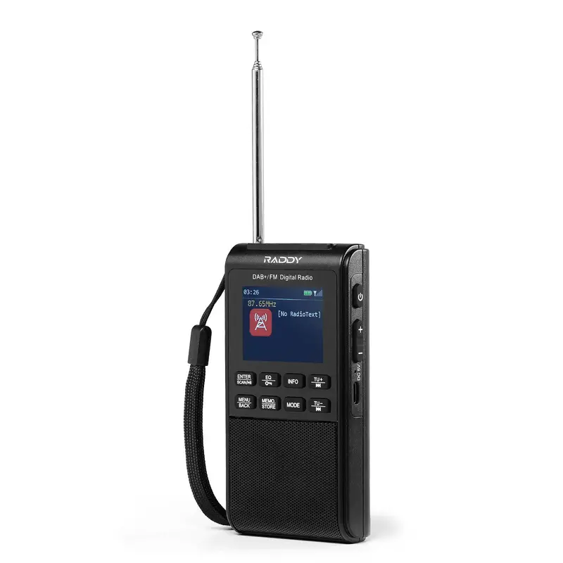 Raddy Rd939 Portable Dab+/Fm Radio With Bluetooth 5.3, 5W Speaker, Usb-C, And Alarm Clock 1