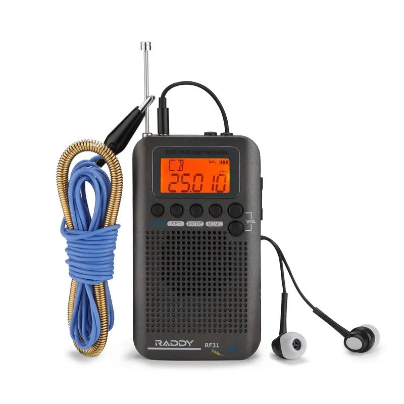 Raddy Rf31 Full-Band Shortwave Receiver – Fm/Am/Cb/Sw/Vhf/Airband With External Antenna Port 1
