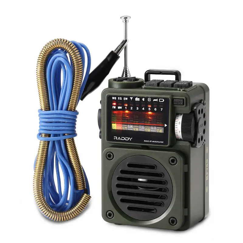 Raddy Rf750 Portable Shortwave Radio — Am/Fm/Sw/Wb With Bluetooth 5.0 And Rechargeable Power 1