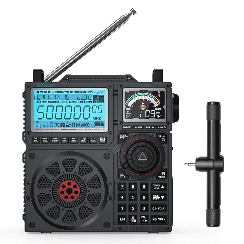 Raddy Rf919 Professional Shortwave Receiver – Full-Band Ssb, Dual Displays, 5000 Mah Battery, Bluetooth 5.1, App-Controlled 1
