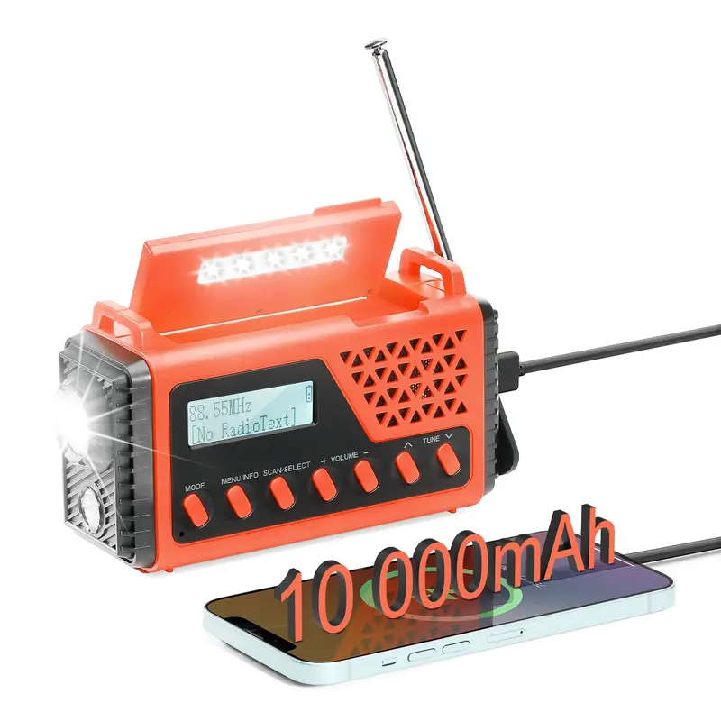 Raddy Sd10 Multi-Band Emergency Radio – Dab/Dab+/Fm, Solar & Hand Crank, Sos Alarm, Power Bank & Alarm Clock (Discontinued) 1