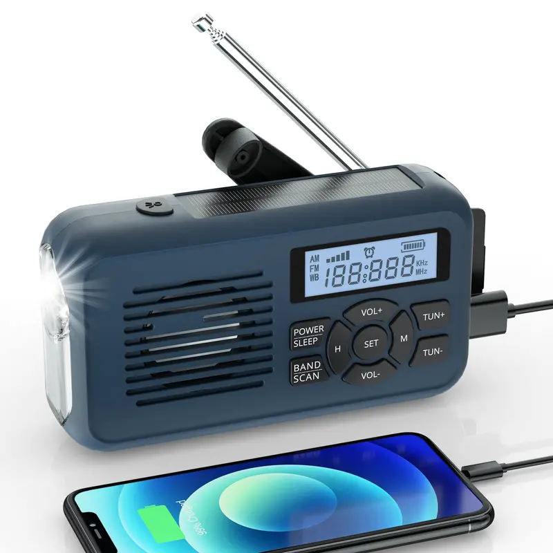 Raddy Sw2 Solar & Hand-Crank Emergency Radio – Am/Fm/Noaa Weather Band 1