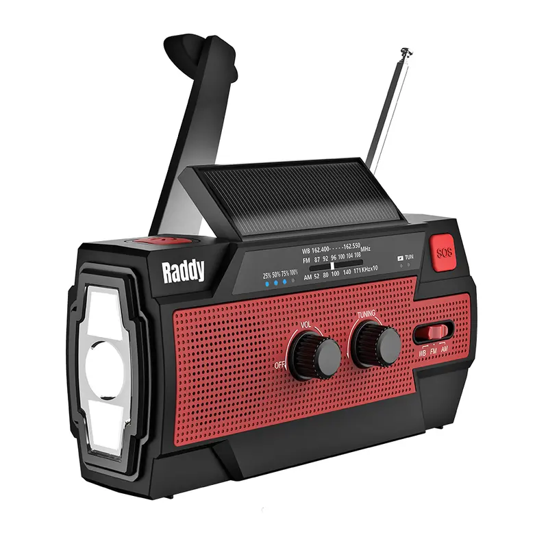 Raddy Sw3 Emergency Survival Radio – Solar + Hand-Crank Powered, Fm/Am/Noaa – Discontinued 1