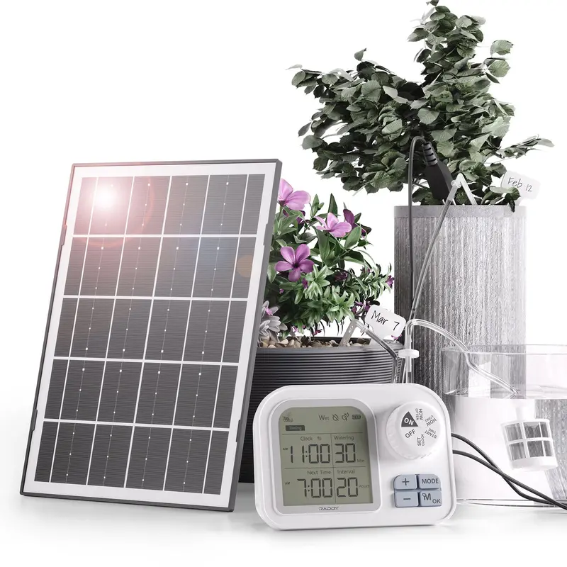 Raddy Ws-7 Solar-Powered Drip Irrigation System With Auto Soil Sensing And Ipx7 Rating 1