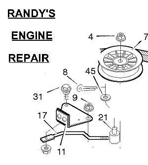 Right-Hand Brake Arm Assembly (092413E701Ma) For Murray Riding Mowers 1