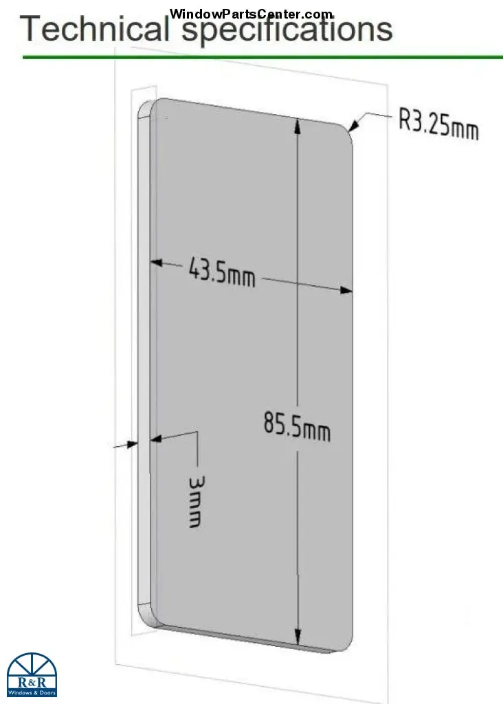 Rocyork No-Ha 2.0 Mini Cover Plates – Decorative Hardware Trim Set (P01–P03) 1