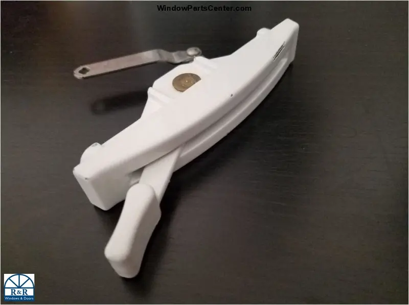 Roto Vintage Vinyl Casement Window Lock – Old-Style Manual Locking Mechanism 1