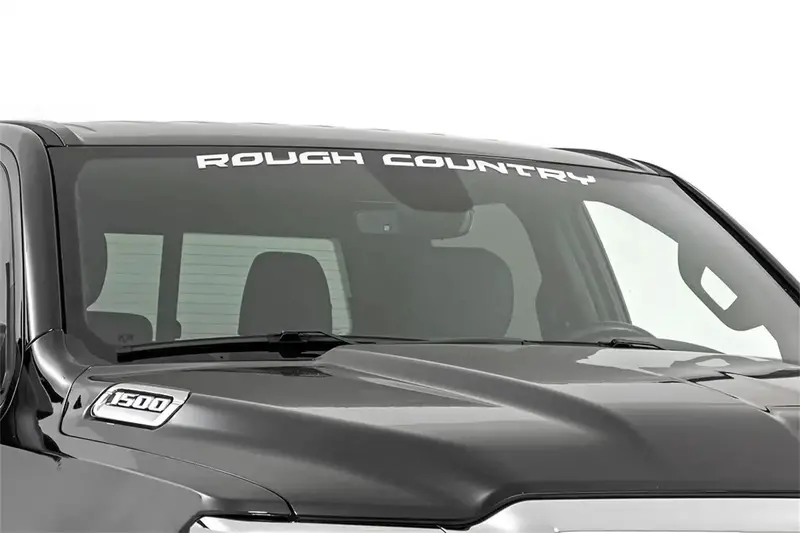 Rough Country 84164W Reflective Window Decal – 2" X 27" White Graphic For Vehicle Branding 1
