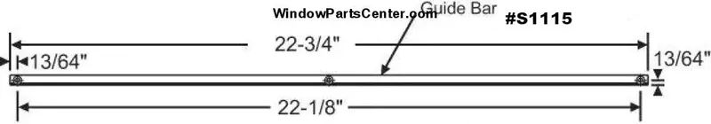 S1115 Entryguard Guide Bar For Vinyl Awning Windows 2