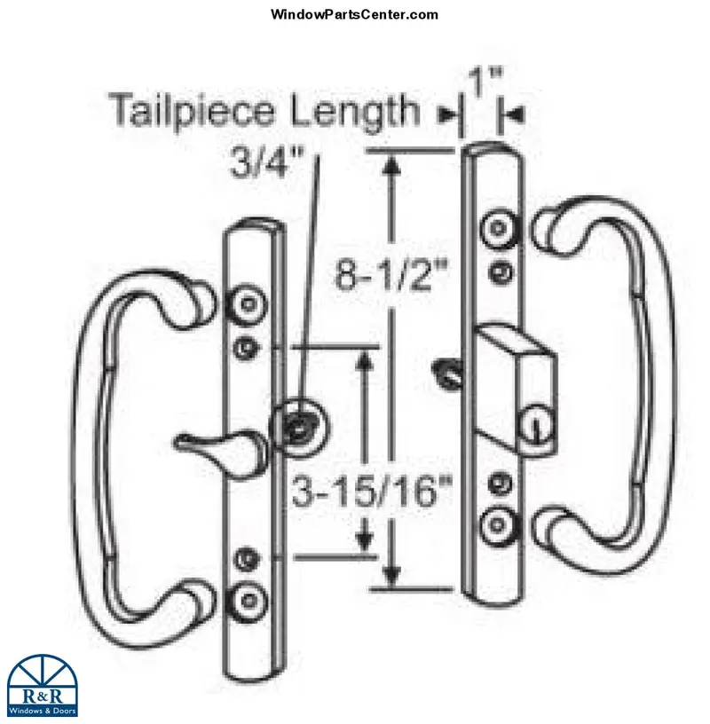 Sash Controls C Elite Center-Latch Handle Set (Model S3006)