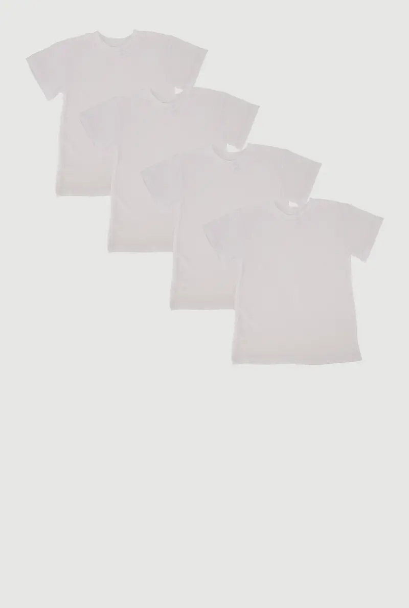 Short Sleeve Crew Neck T-Shirts – 4-Pack For Boys 1
