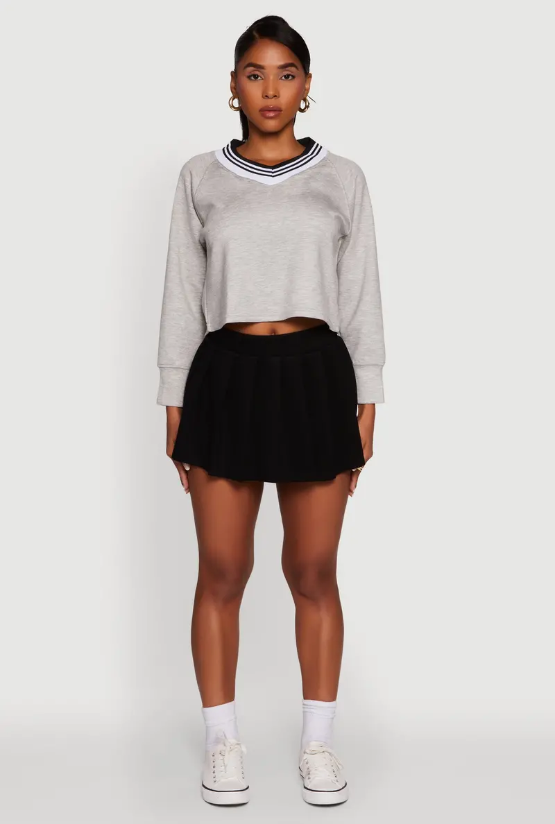 Soft Knit Pleated Skort With Trend-Forward Silhouette 1