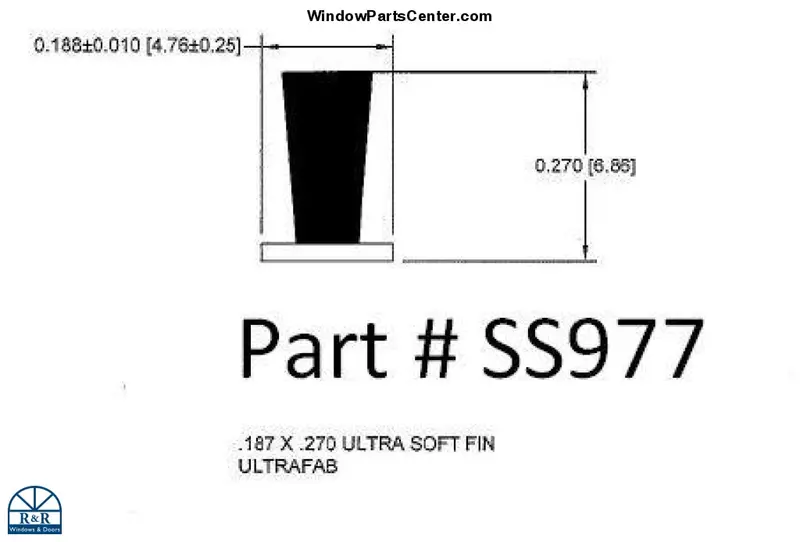 Ss977 Fin-Pile Double-Slider Weatherstrip For Royal 7900 Vinyl Windows 1