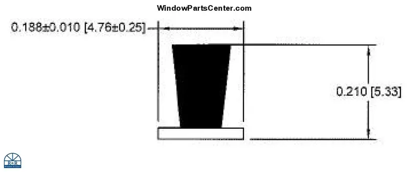 Ss978 Premium Vinyl Window Weatherstrip (.210" × .187") 1