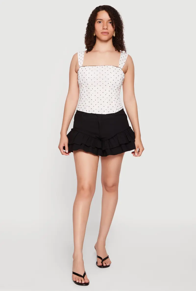 Summer Ruffle Shorts – Flirty Tiered High-Waist Design 1