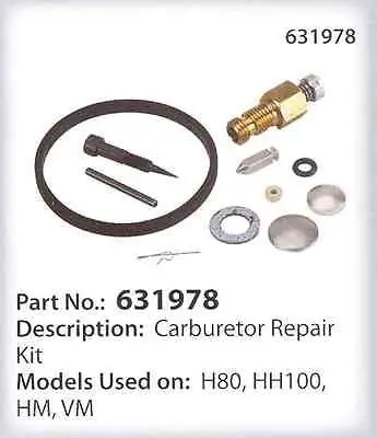 Tecumseh Carburetor Repair Kit For Tvxl380, Tvxl660, And Tvxl670 Engines 1