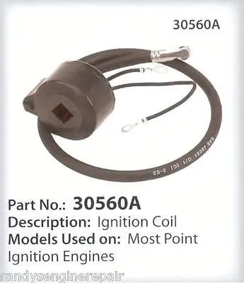 Tecumseh Ignition Coil For Hm, Hs, And Lav Engines – Hm70, Hm80, Hs40, Hs50, Lav30 1