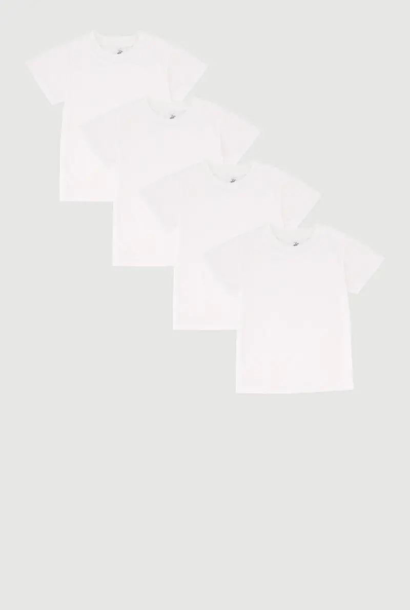 Toddler Boys' Crew-Neck Short-Sleeve T-Shirts – 4-Pack 1