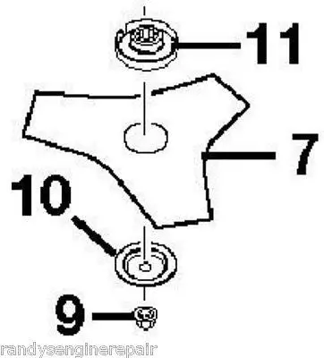 Tri-Arc Cutting Blade Assembly For Homelite Trimmers – Compatible With Hbc30, St385, Bc730Sbr, D830Cb 1