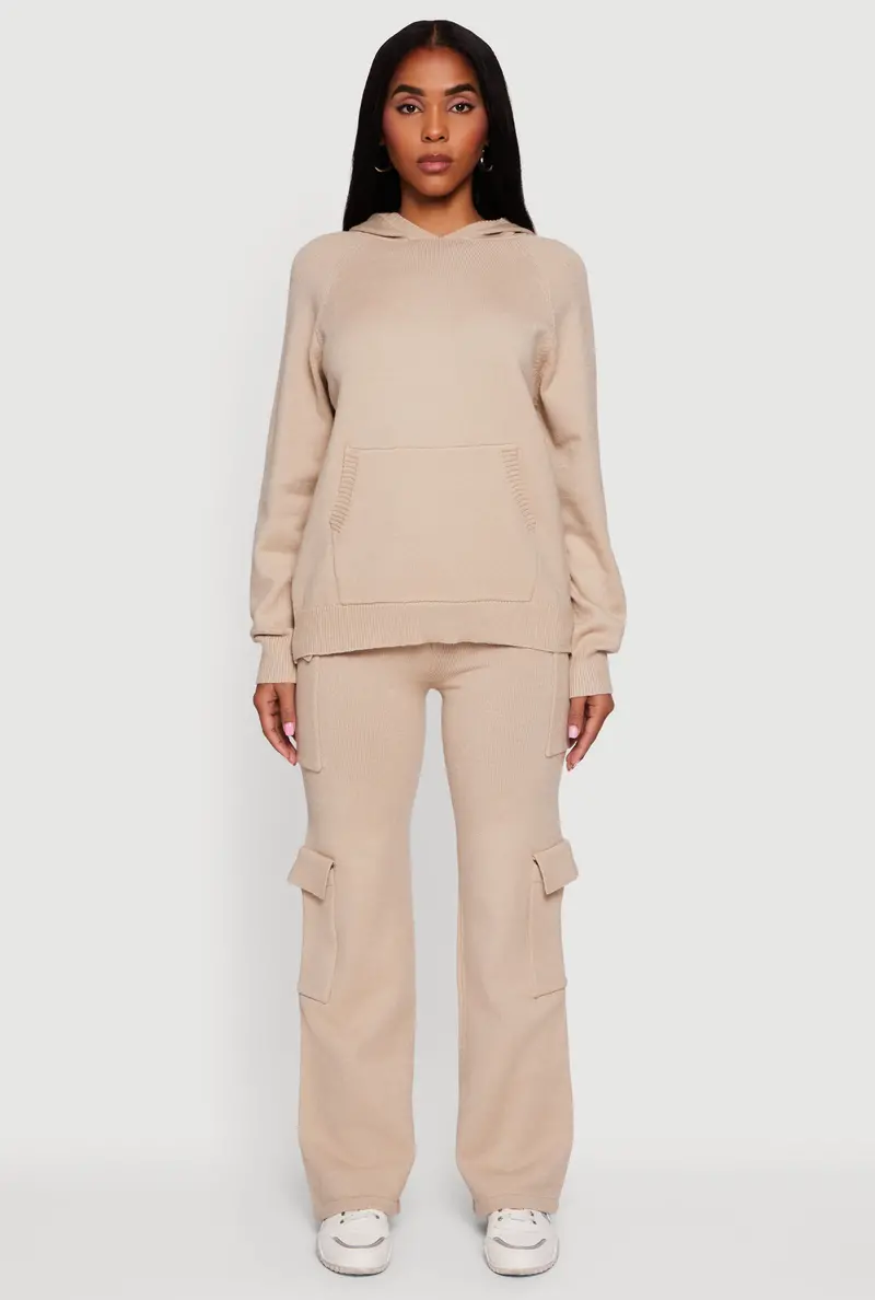 Utility-Style Sweatpants With Drawstring Waist 1