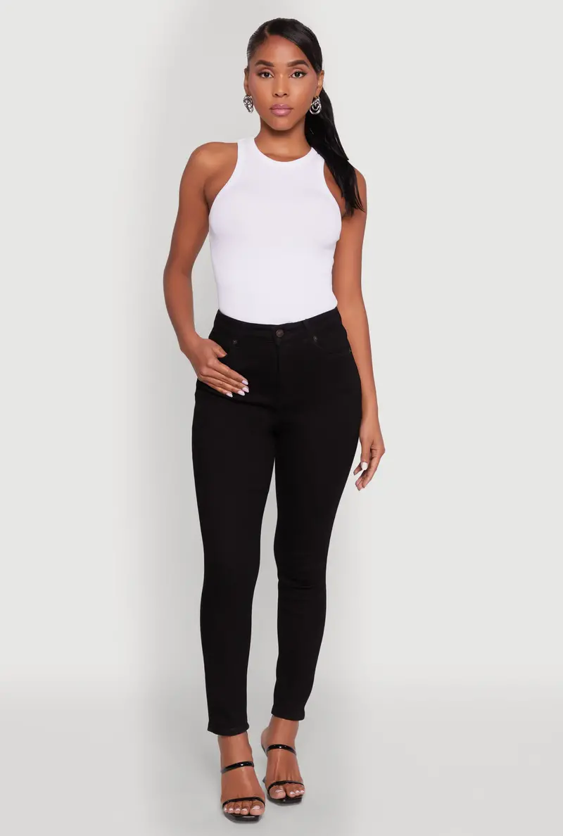Wax High-Waisted Basic Skinny Jeans 1