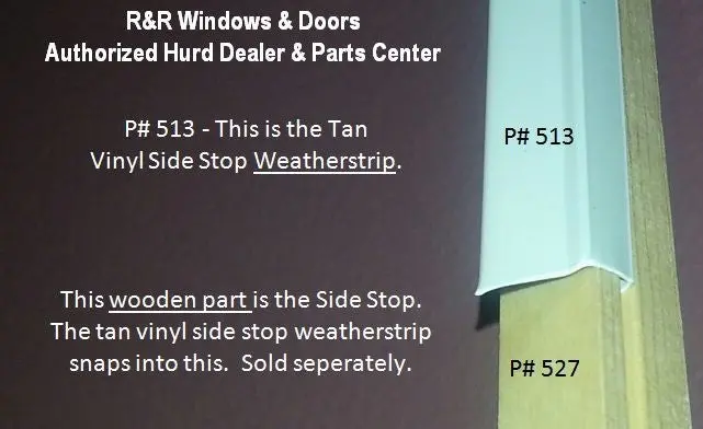 Wood Side Stop Trim For Patio Doors – Customizable End Cap (Model 527) 1