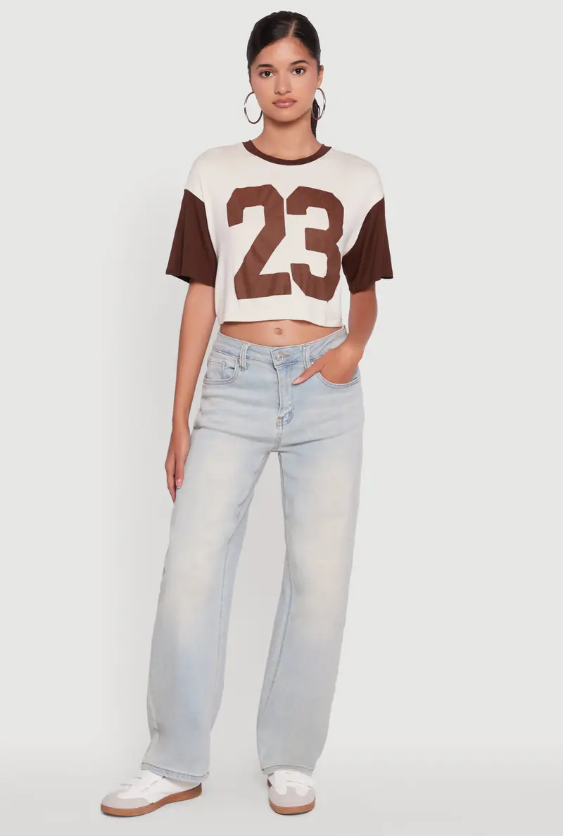 Youth Football-Inspired Cropped Graphic T-Shirt – ‘23 Design 1