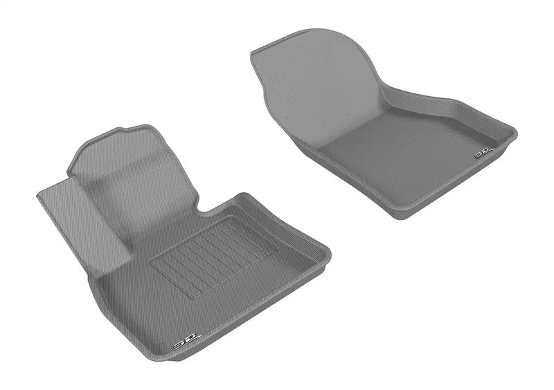 3D Maxpider Kagu Gray All-Weather Floor Mats – 2-Piece Front Set 1