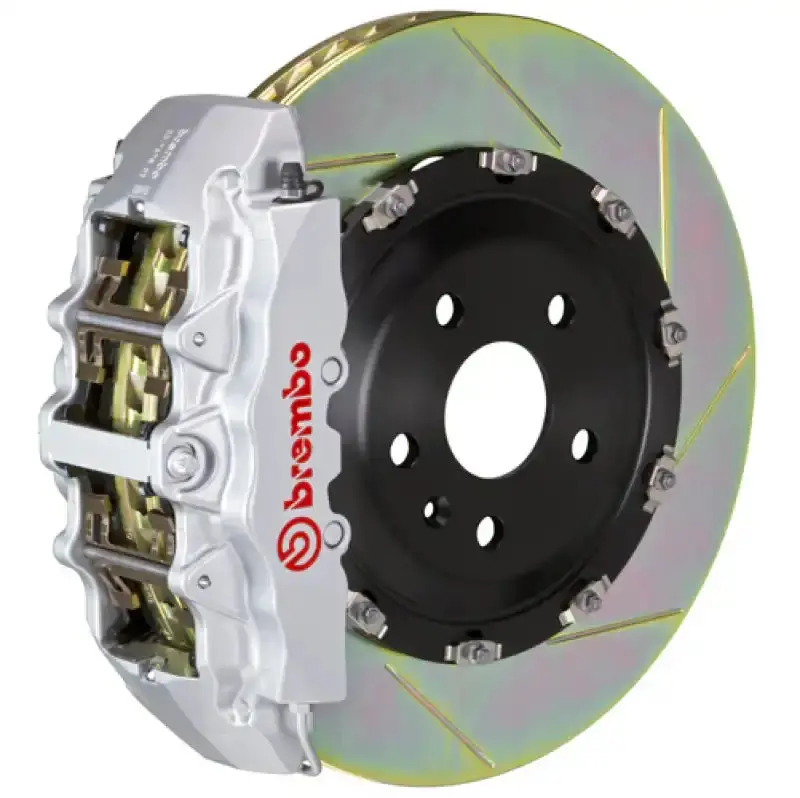 Brembo 03-10 Viper Srt-10 Front Gt Bbk 6 Piston Cast 380X34 2Pc Rotor Slotted Type-1-Silver 1