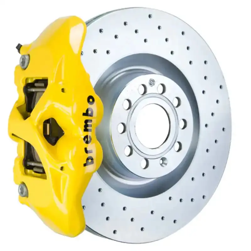 Brembo Gt Front Brake Kit – Drilled Rotors (345X30Mm), 4-Piston Calipers For 2007–2015 Audi Tt & Tts 1