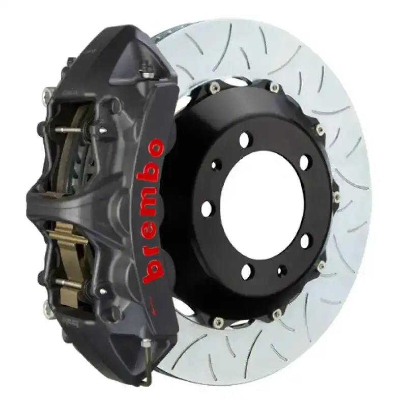 Brembo Gts Big Brake Kit – Front System For 2004–2010 Bmw 5-Series (Excluding Xdrive & M5); 380X32Mm Slotted Two-Piece Rotors, Black Coating 1
