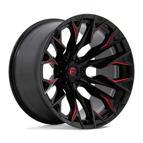 Fuel Off-Road D823 22X12-Inch Wheel – 6X5.5", Gloss Black With Red Machined Lip, -44Mm Offset 1