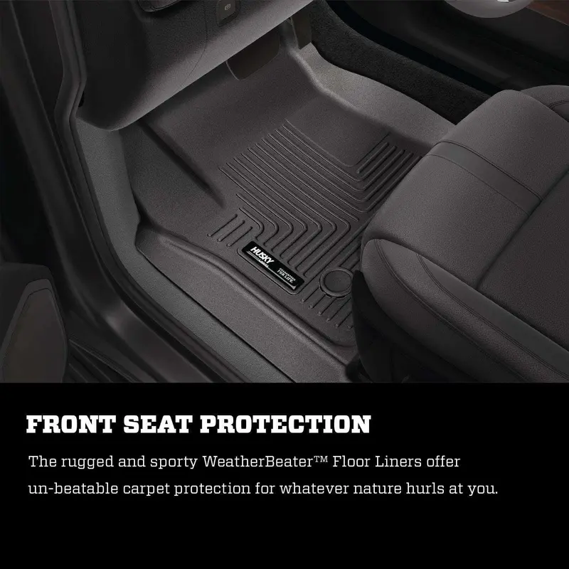 Husky Liners 18371 Weatherbeater Front Floor Liner – Custom Molded For Ford Expedition 1
