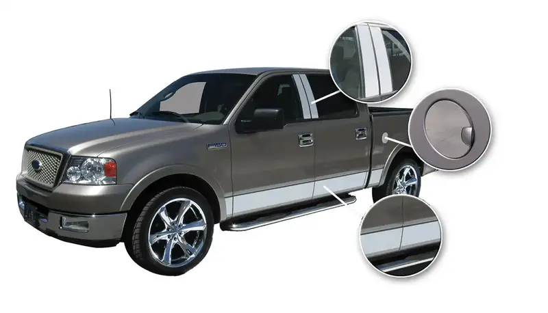 Ici Rs108-10 Proflex Abs Chrome Universal Rocker Panel Trim – 108 In. Length 1
