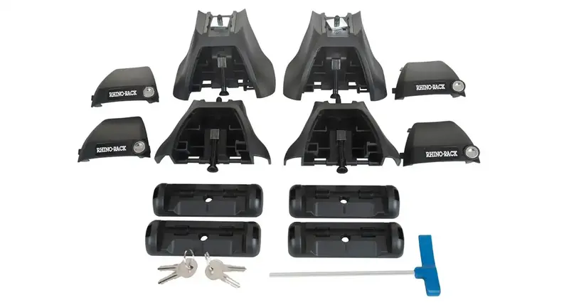 Rhino-Rack Ja4172 Vortex 2500 Silver Roof Rack – Aerodynamic 2-Bar System With Load Security 1