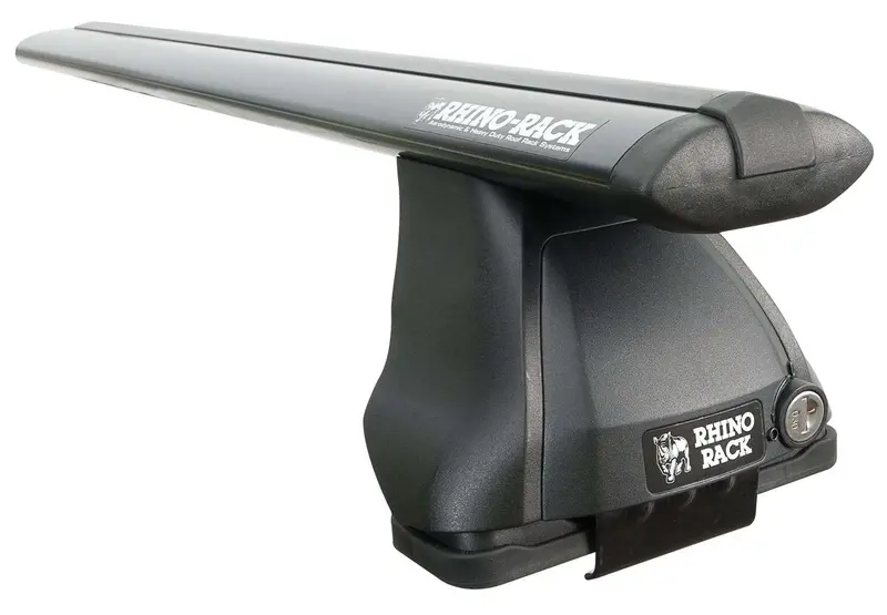 Rhino-Rack Vortex 2500 Black Roof Rack System – Two-Bar Aerodynamic Design 1