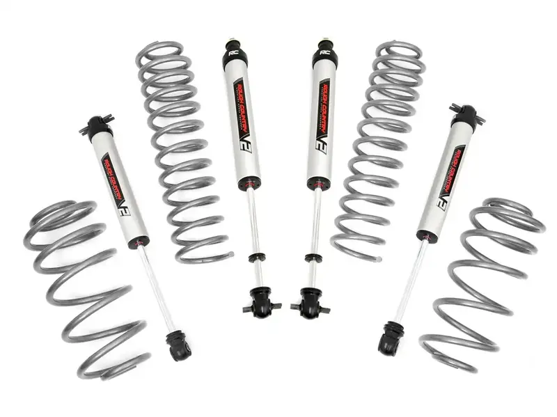 Rough Country 65370 2.5-Inch Lift Kit – Includes V2 Performance Shocks And Hardware For 6-Cylinder Applications 1