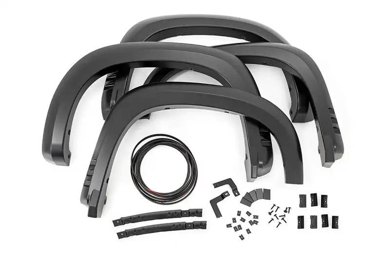Rough Country Sf1 Silver Metallic Fender Flares For Trucks (F-C319201A-Gan) 1