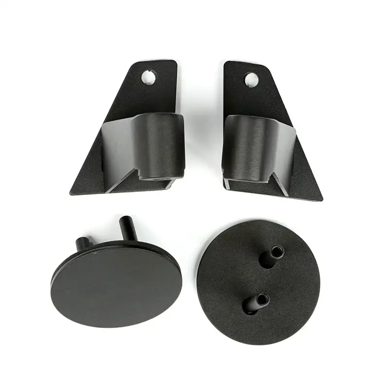 Rugged Ridge Mirror Relocation Bracket Kit – Textured Black, Fits 2007–2018 Jeep Wrangler Jk (Part #11025.07) 1