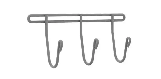 Triple-Prong J-Hook Fastener – Heavy-Duty Hanging Hardware 1